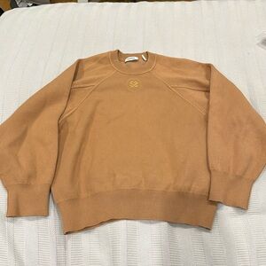 Sandro Spirit Crew Neck Sweater Tan Sz Medium (2)